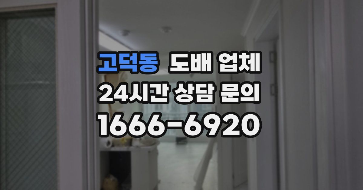 고덕동 도배 업체