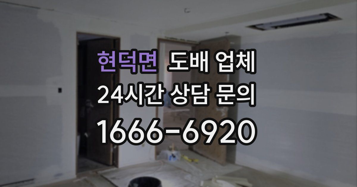 현덕면 도배 업체