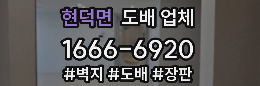 현덕면 도배 업체