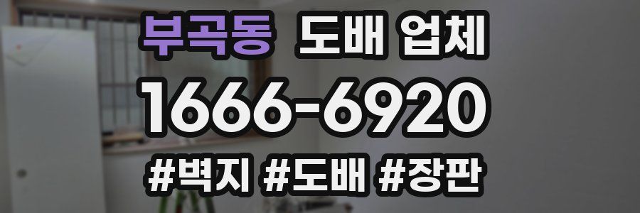 부곡동 도배 업체
