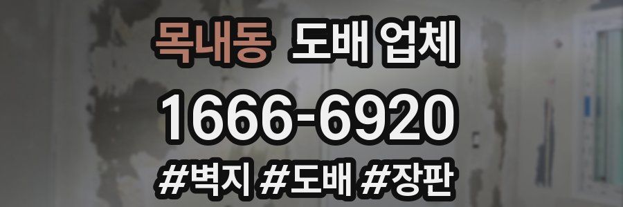 목내동 도배 업체