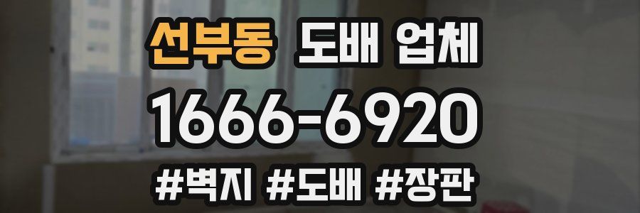 선부동 도배 업체