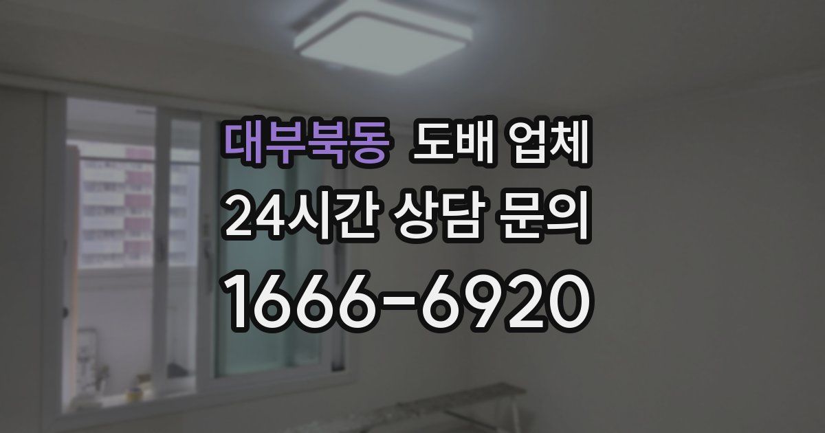대부북동 도배 업체