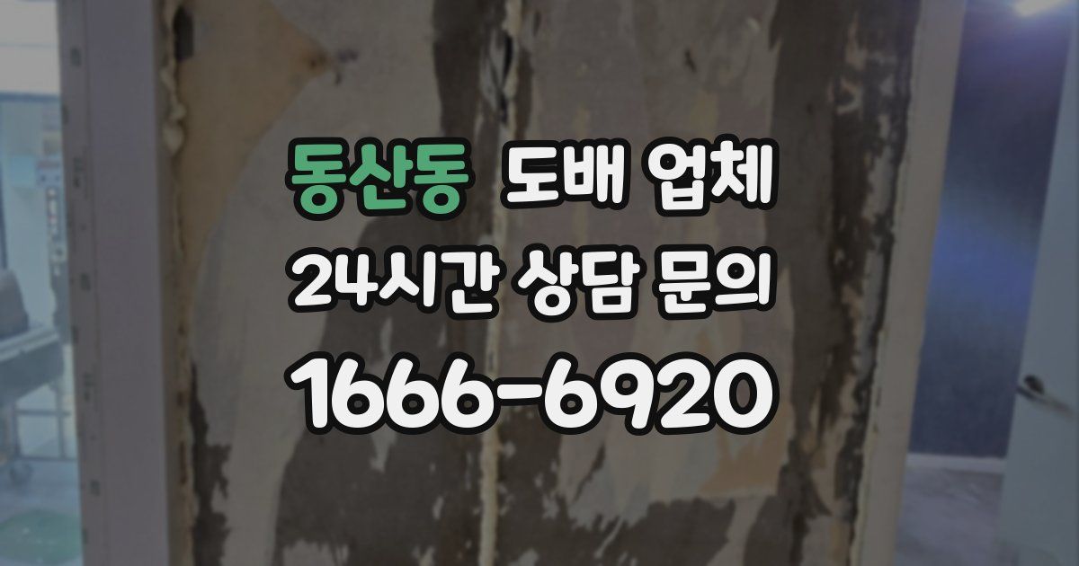 동산동 도배 업체
