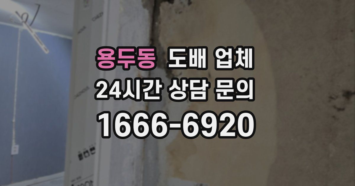 용두동 도배 업체