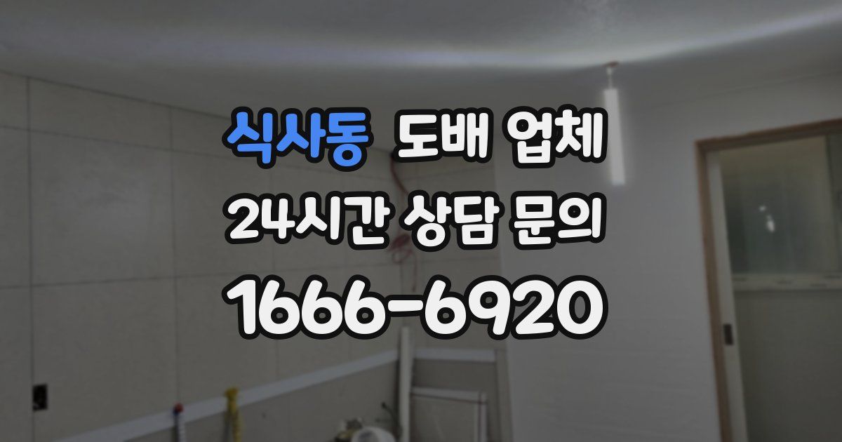 식사동 도배 업체