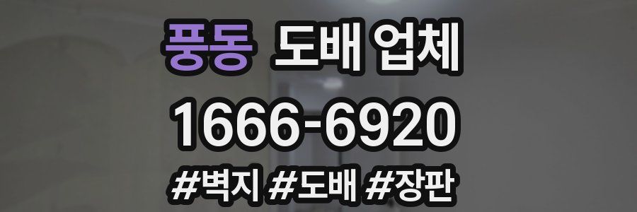 풍동 도배 업체