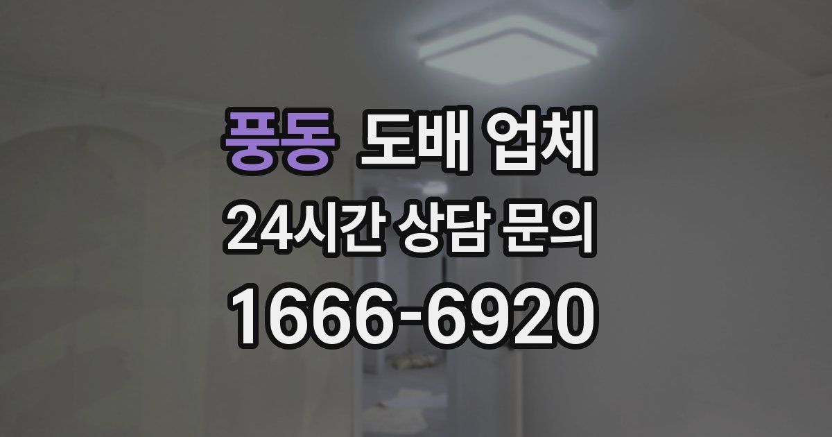 풍동 도배 업체