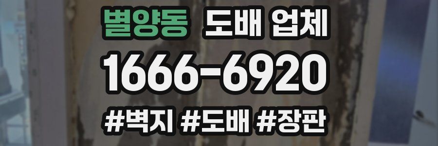 별양동 도배 업체