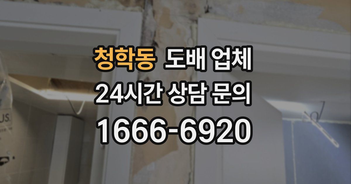 청학동 도배 업체