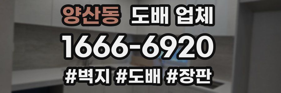 양산동 도배 업체