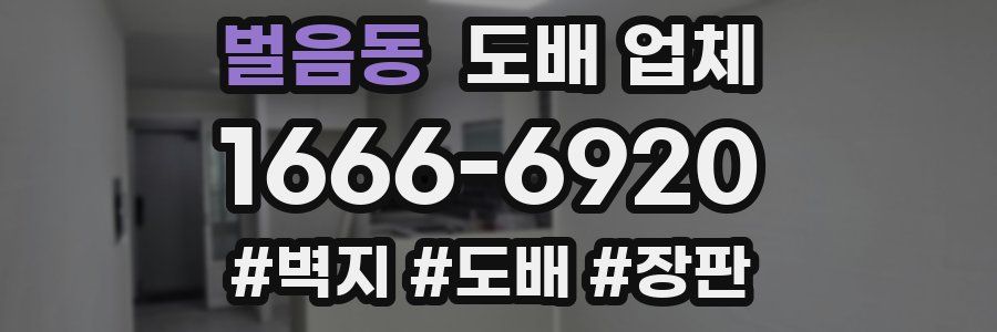 벌음동 도배 업체