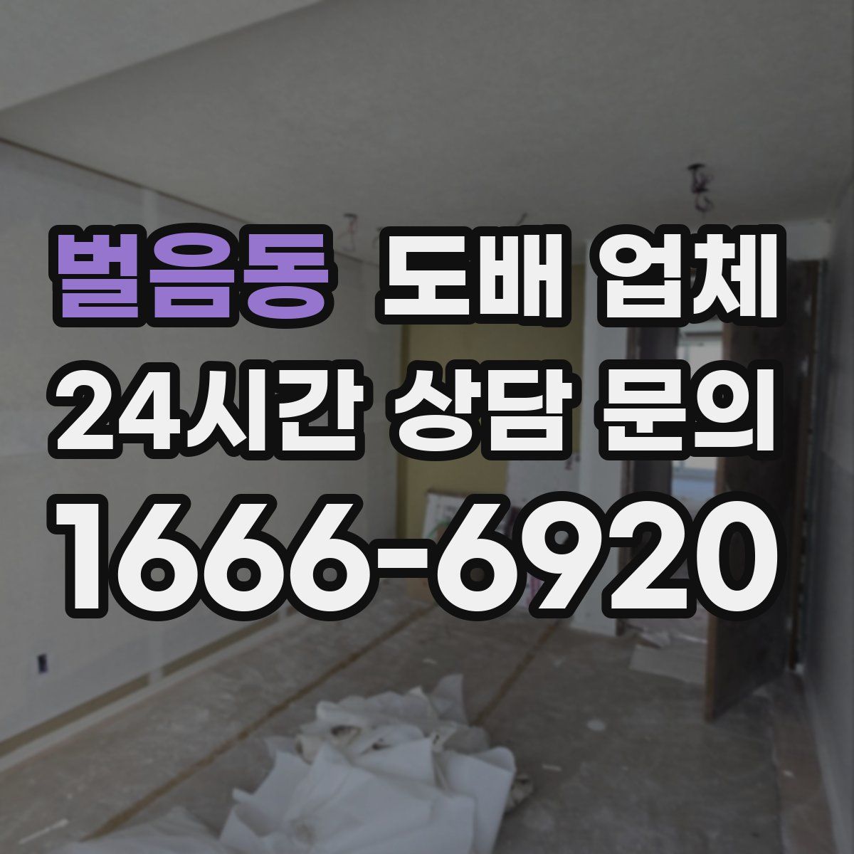 벌음동 도배 업체