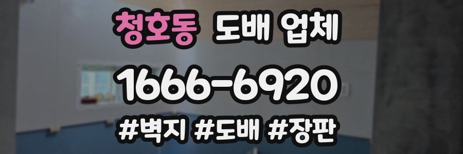 청호동 도배 업체