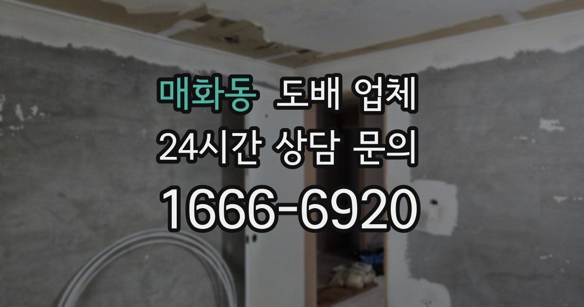매화동 도배 업체