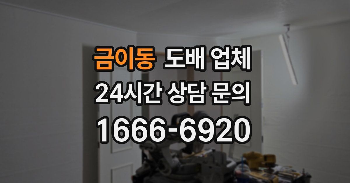 금이동 도배 업체