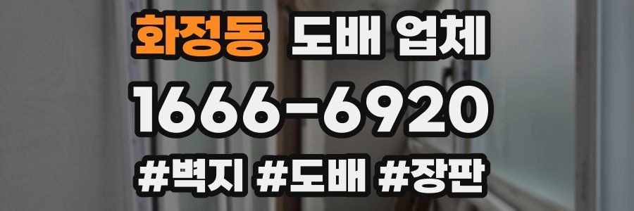 화정동 도배 업체