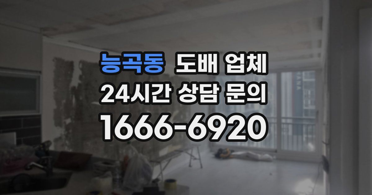 능곡동 도배 업체