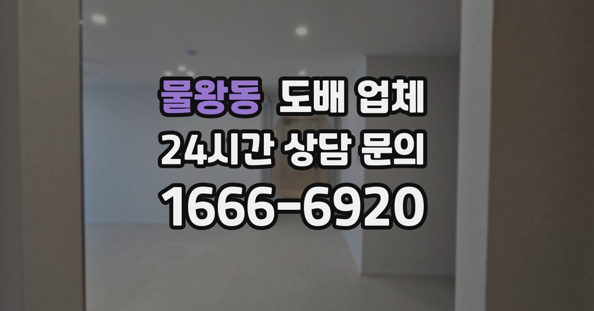 물왕동 도배 업체