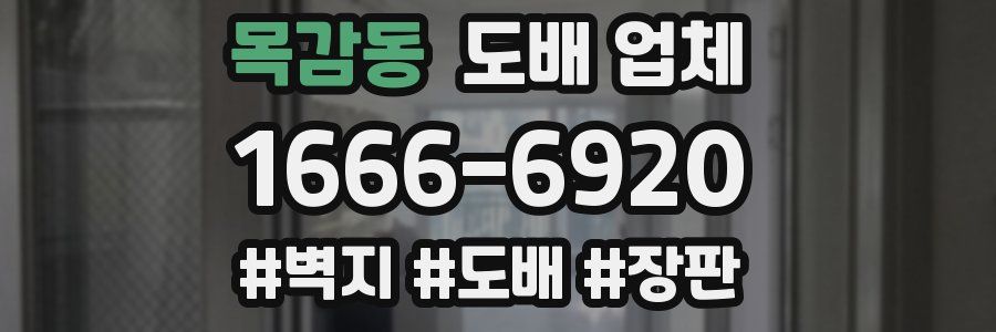 목감동 도배 업체