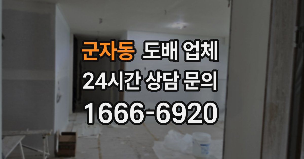 군자동 도배 업체