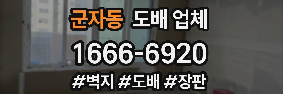 군자동 도배 업체