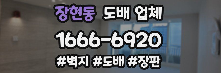 장현동 도배 업체