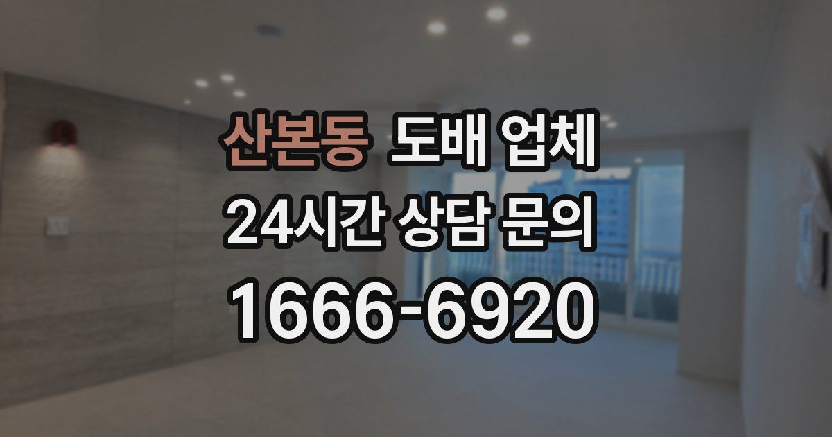 산본동 도배 업체