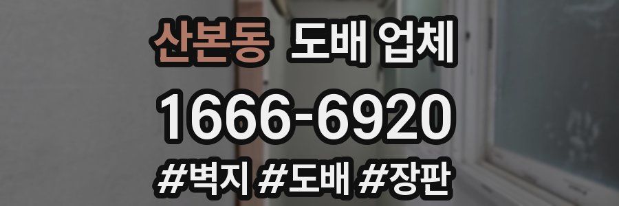 산본동 도배 업체