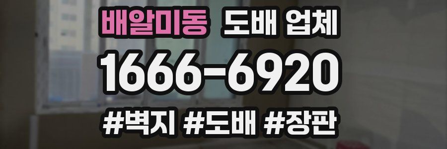 배알미동 도배 업체