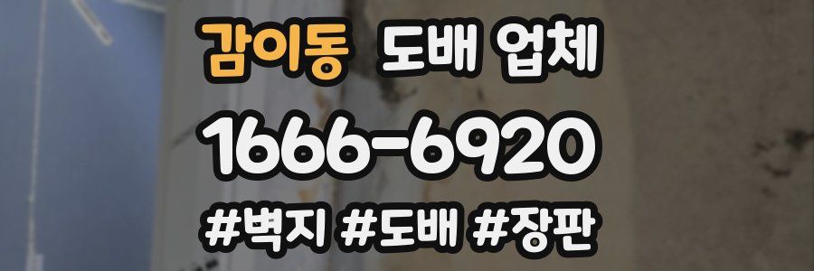 감이동 도배 업체