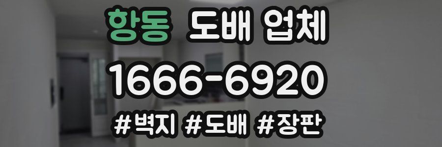항동 도배 업체