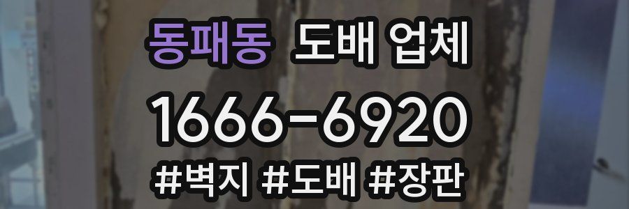 동패동 도배 업체