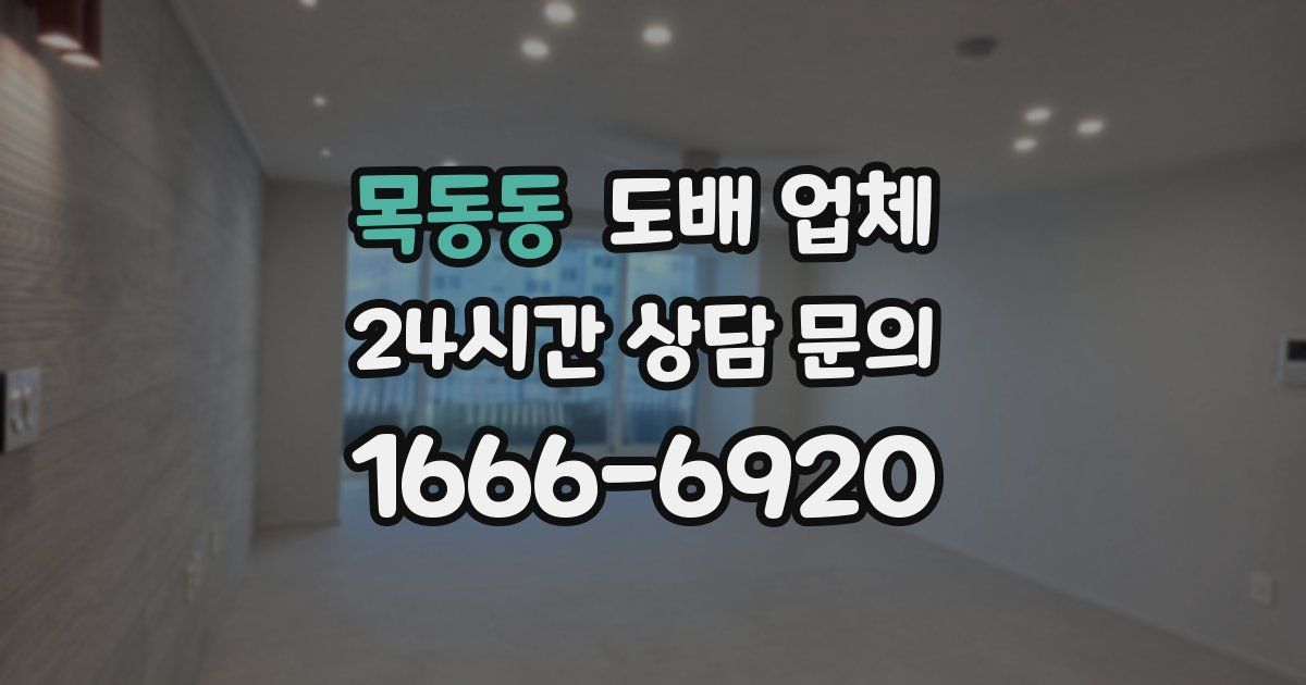 목동동 도배 업체