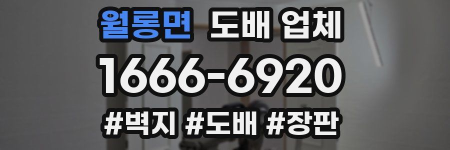 월롱면 도배 업체