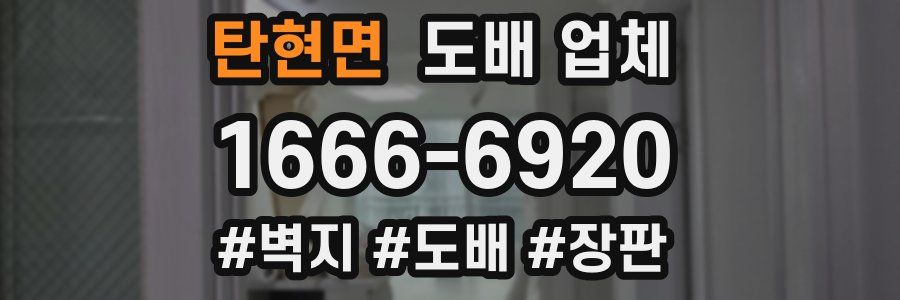 탄현면 도배 업체