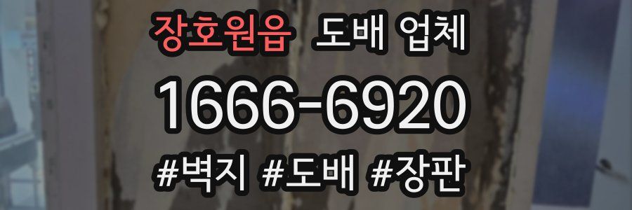 장호원읍 도배 업체