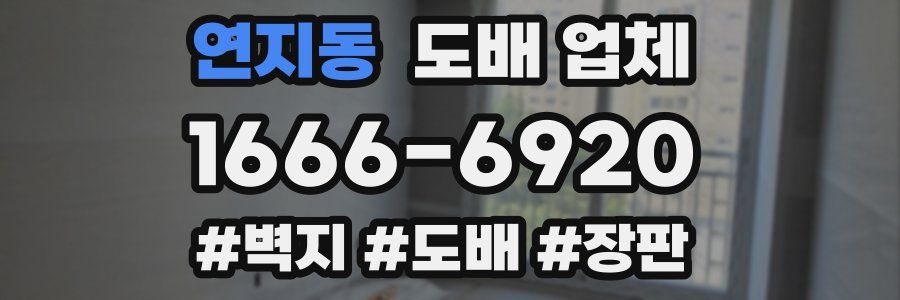 연지동 도배 업체