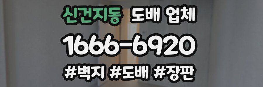 신건지동 도배 업체