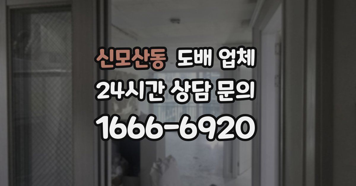 신모산동 도배 업체