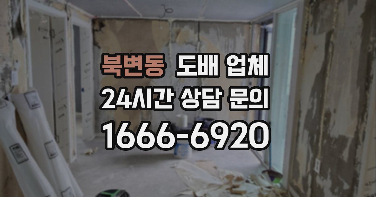 북변동 도배 업체
