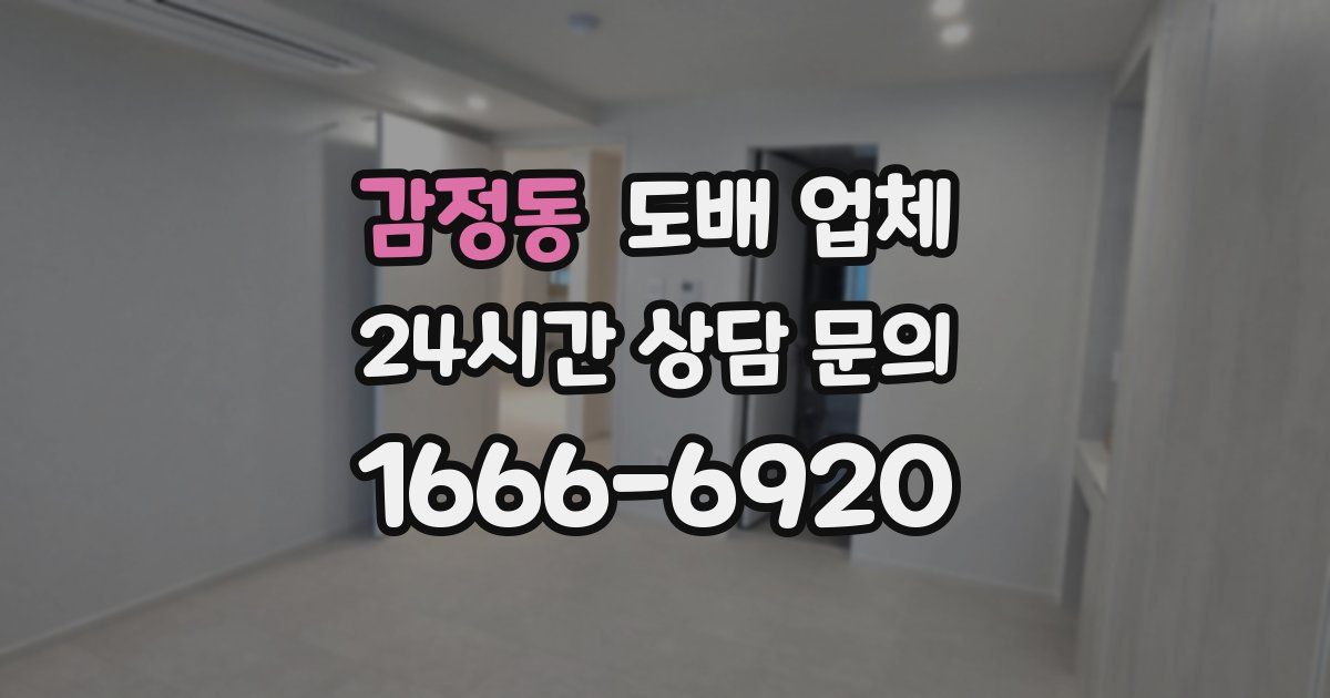 감정동 도배 업체