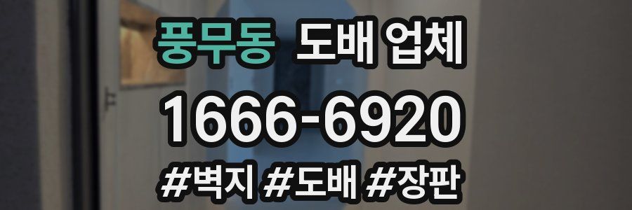 풍무동 도배 업체