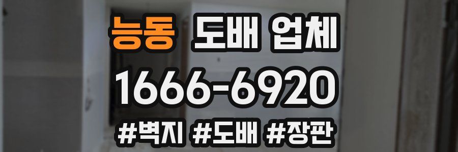 능동 도배 업체
