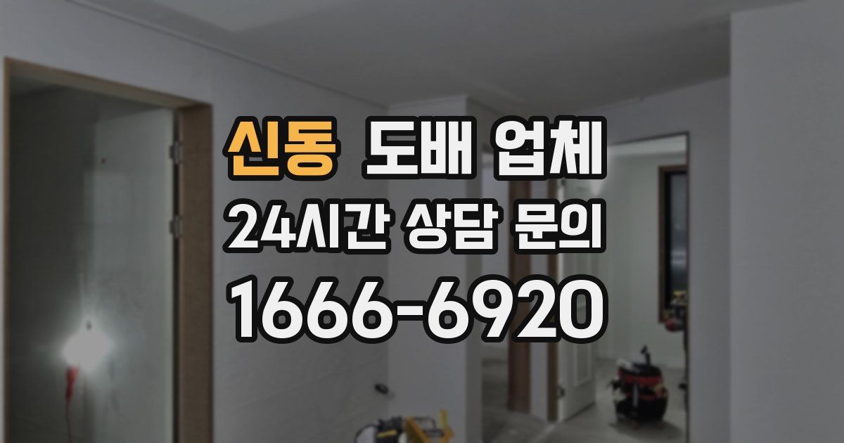 신동 도배 업체
