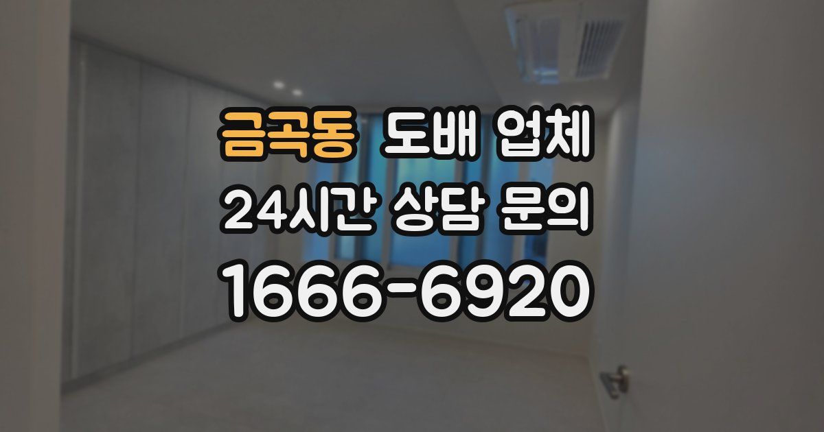 금곡동 도배 업체