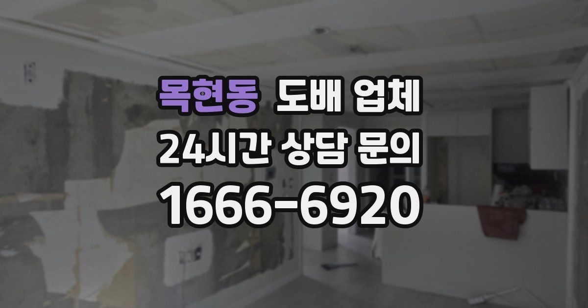 목현동 도배 업체