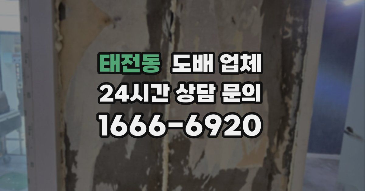 태전동 도배 업체
