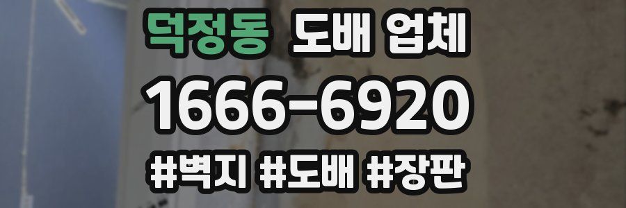 덕정동 도배 업체