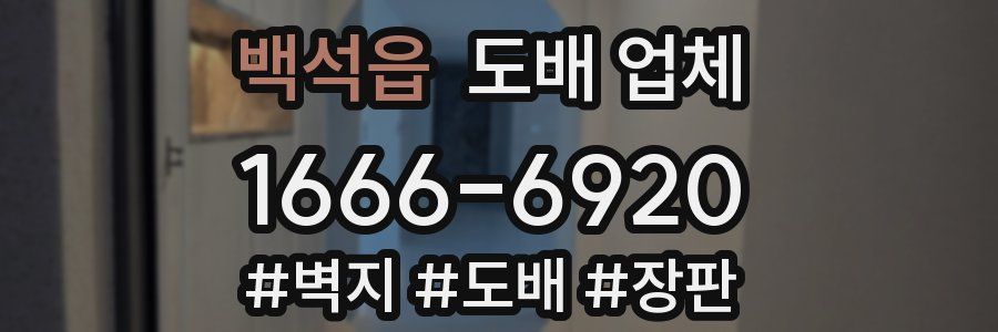 백석읍 도배 업체